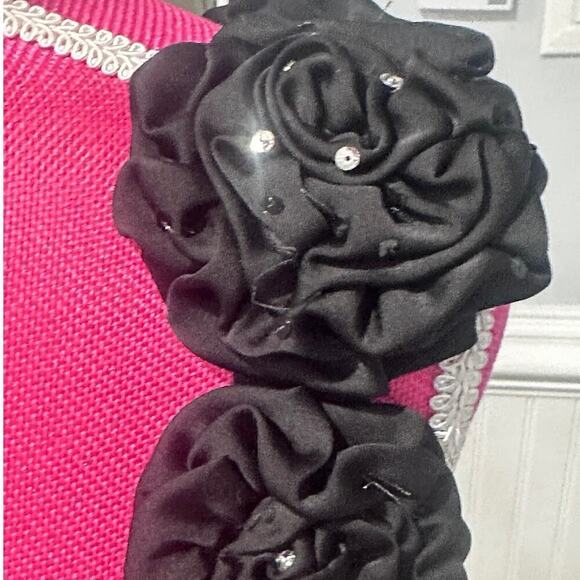 Jade Courture by Jasmine Bridal Black One Shoulder Gown with Boning EUC SZ 12 - Picture 5 of 11